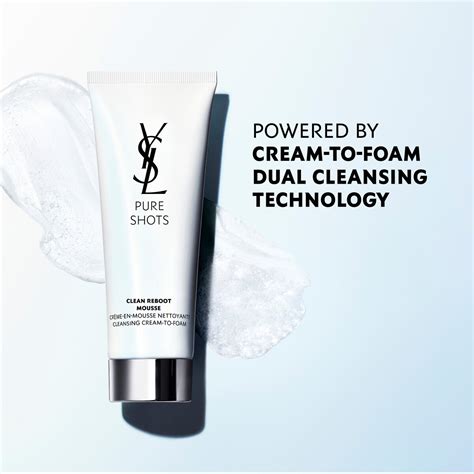 ysl face cleanser|Discover the new YSL Beauty Pure Shots Clean Reboot Mousse.